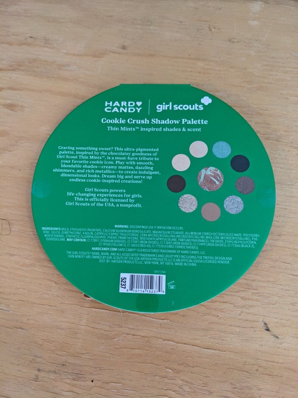 Hard Candy NWT Girl Scouts Cook Crush Thin Mints Shadow Palette - Picture 2 of 2